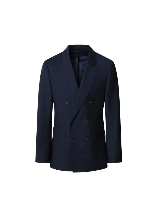 Wool Herringbone Double Breasted Suit 1 Image