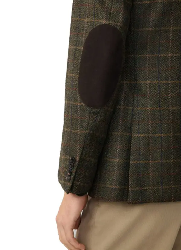 Wool-Cashmere Blend Tattersall Blazer 2 Image
