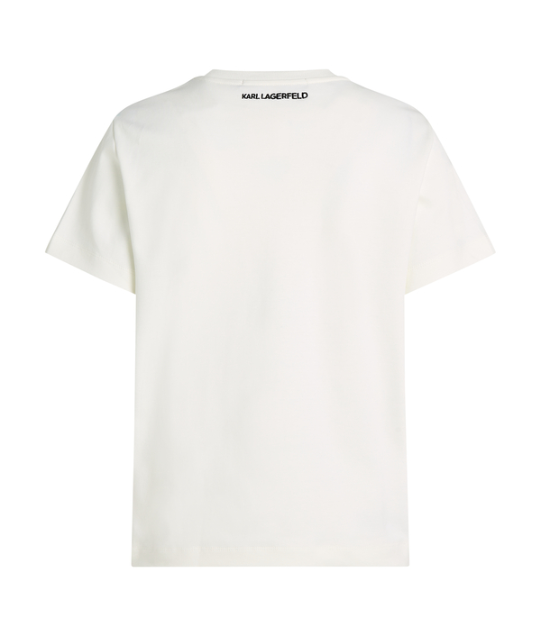 Cotton T-shirt with Due Logo Print 1 Image