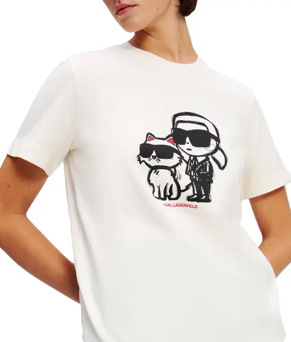 Cotton T-shirt with Due Logo Print 2 Image