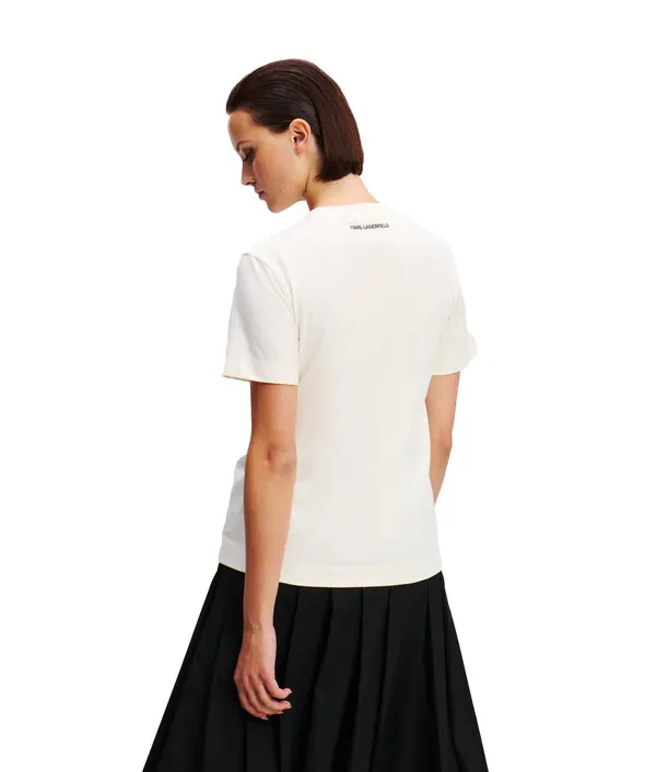 Cotton T-shirt with Due Logo Print 3 Image