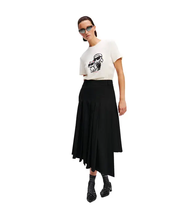 Cotton T-shirt with Due Logo Print 4 Image