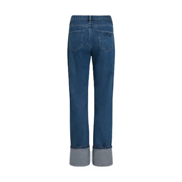Cropped Denim with Folded Hem 1 Image