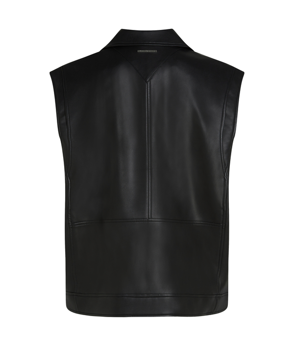 Leather Biker Vest 1 Image