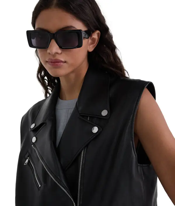 Leather Biker Vest 2 Image