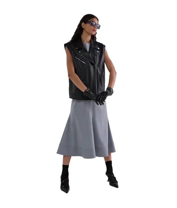Leather Biker Vest 4 Image