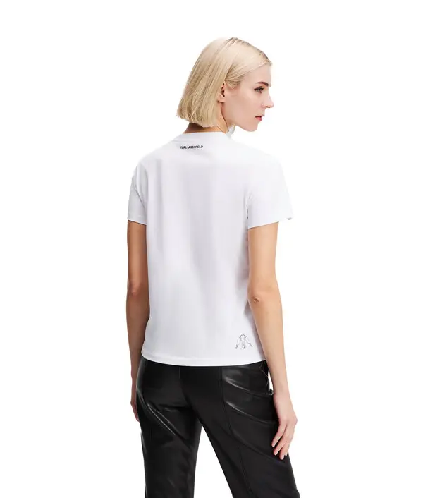 Graphic T-Shirt with Fashion Sketch Print 5 Image