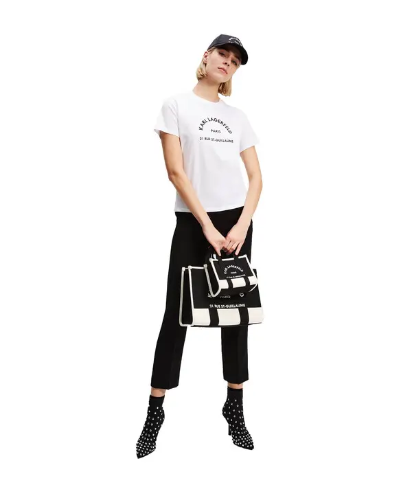 Short Sleeve T-shirt with Arch Logo Print 2 Image