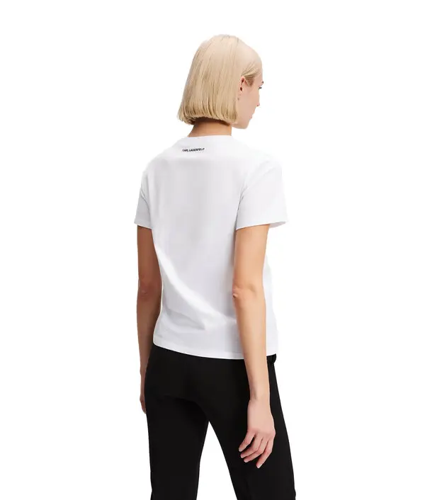 Short Sleeve T-shirt with Arch Logo Print 4 Image