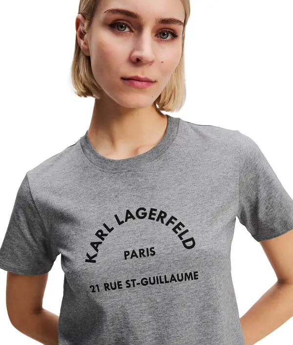 Short Sleeve T-shirt with Arch Logo Print 2 Image