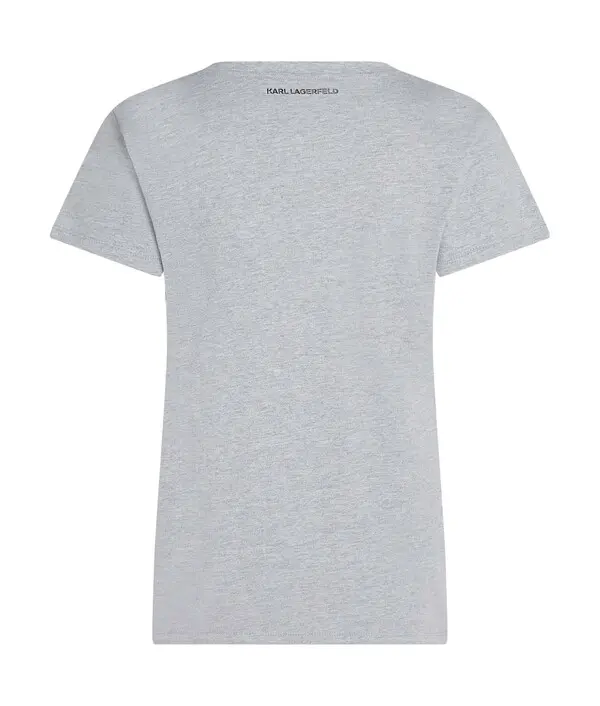 T-Shirt with Choupette Rhinestone Graphic 1 Image