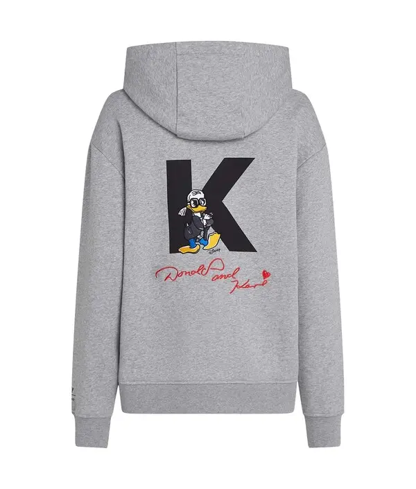 Oversized Hoodie with Back 'K' and Character Graphic 1 Image