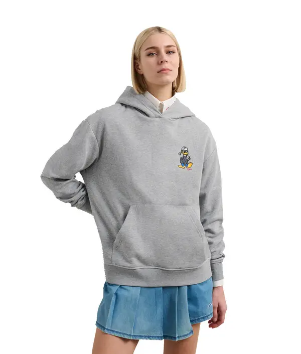 Oversized Hoodie with Back 'K' and Character Graphic 3 Image