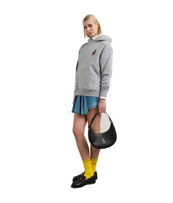 Oversized Hoodie with Back 'K' and Character Graphic 4 Image