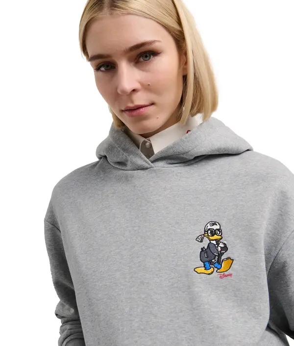 Oversized Hoodie with Back 'K' and Character Graphic 2 Image