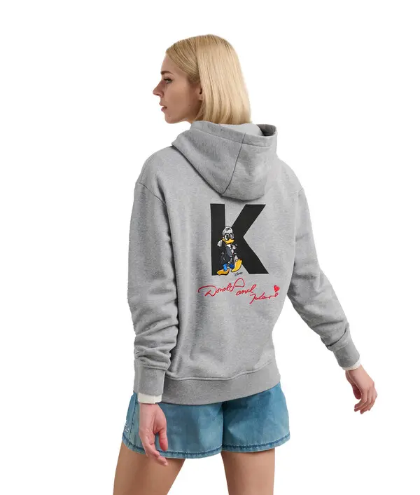 Oversized Hoodie with Back 'K' and Character Graphic 6 Image