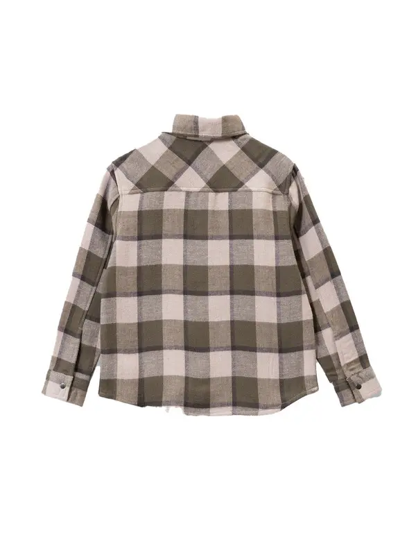 Long sleeves Checked Overshirt 2 Image