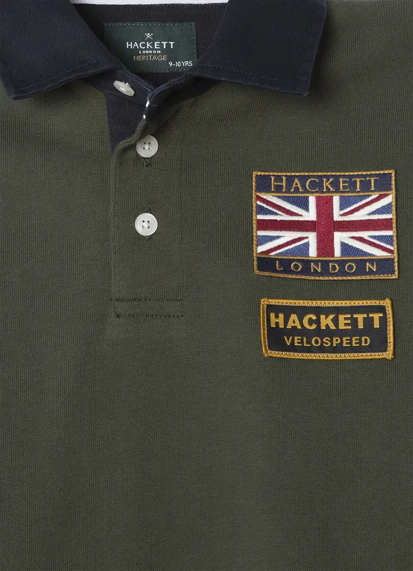 Classic Fit Rally Badges Rugby Shirt 1 Image