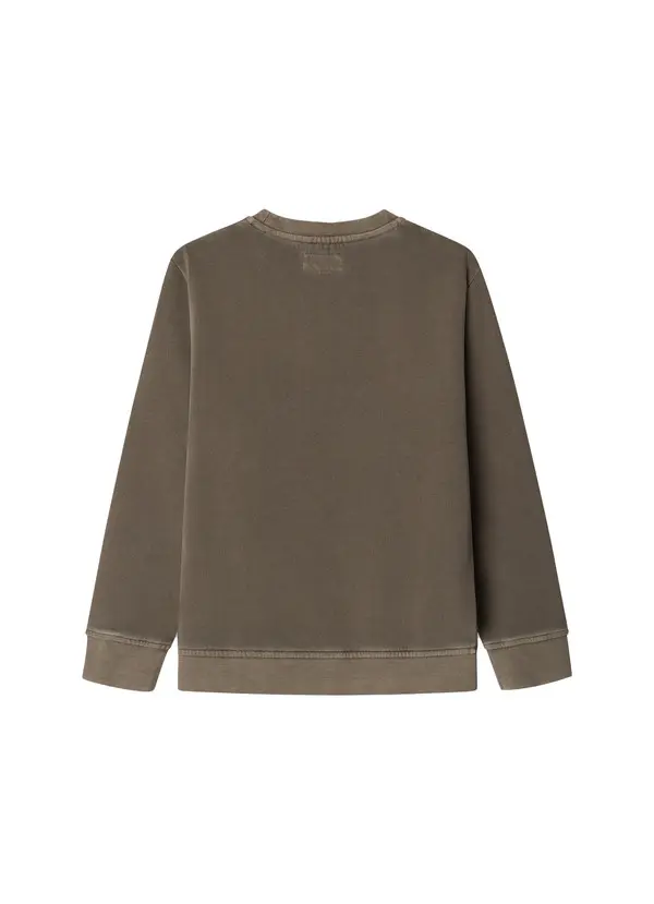Crew Neck Chest Print Sweatshirt 1 Image
