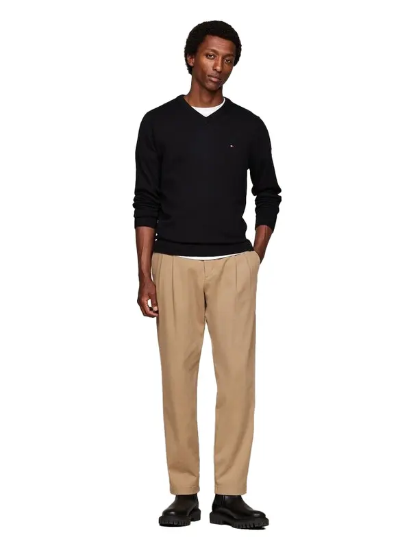 V-Neck Jumper With Cashmere 1 Image