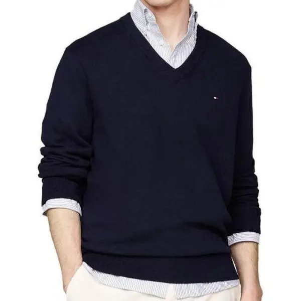 V-Neck Jumper With Cashmere 2 Image