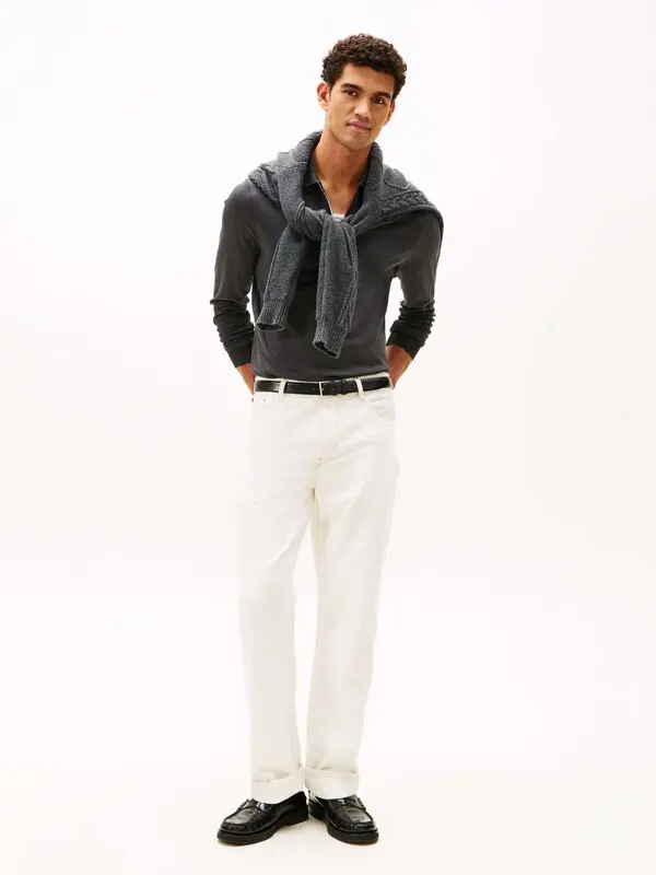 Interlock Zip Long Sleeve Polo Shirt 2 Image