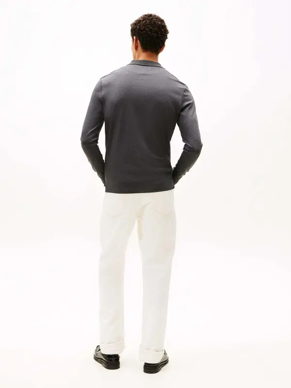 Interlock Zip Long Sleeve Polo Shirt 3 Image