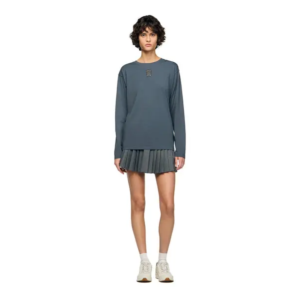 Long Sleeves T-shirt with Embroidery 4 Image