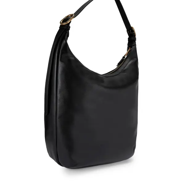 Leather Hobo Bag with Logo 2 Image