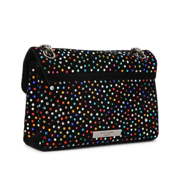 Multicolored Rhinestone Embellishment Crossbody Bag 1 Image