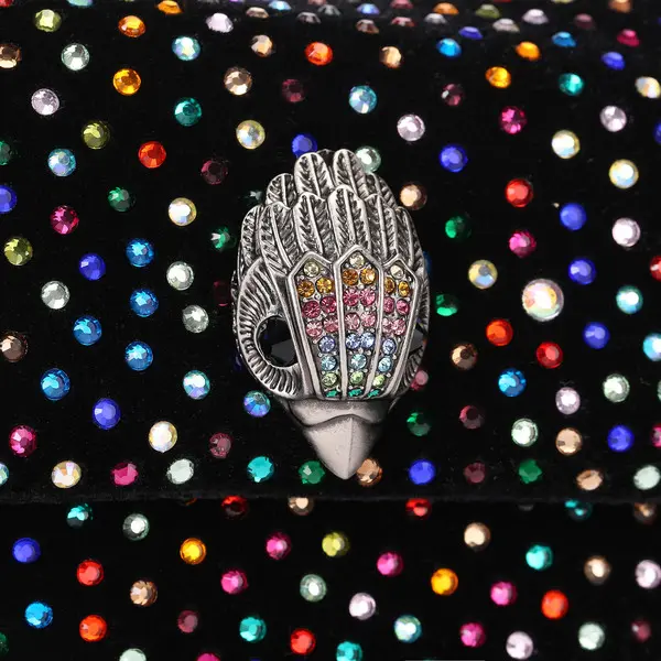 Multicolored Rhinestone Embellishment Crossbody Bag 2 Image