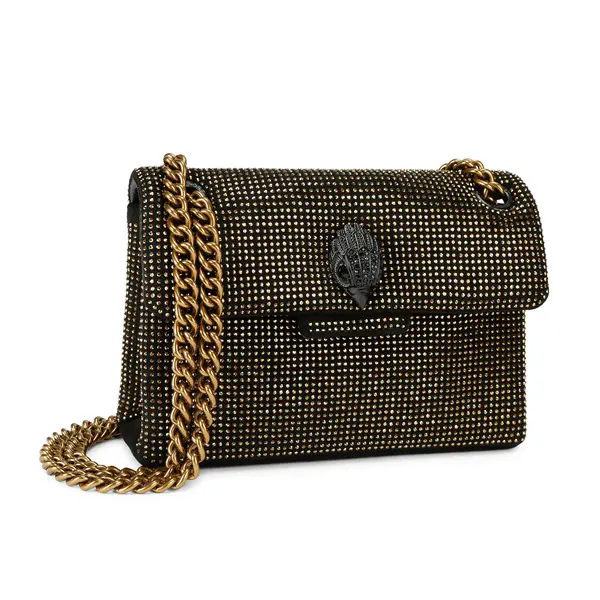 Shimmering Gold Rhinestone Mini Shoulder Bag 2 Image