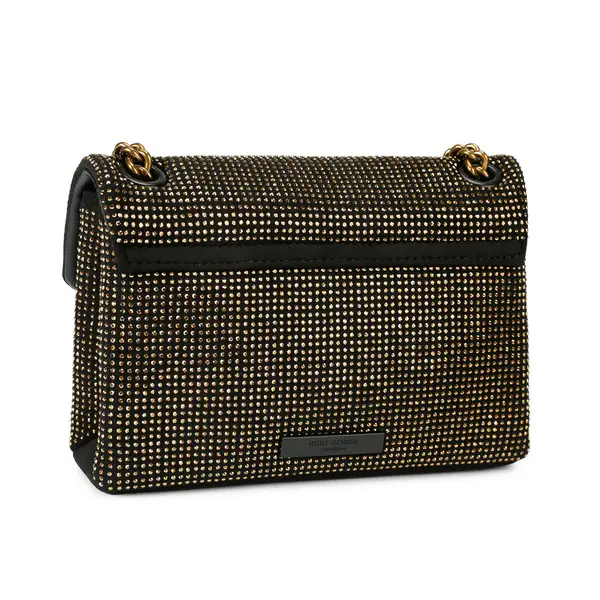 Shimmering Gold Rhinestone Mini Shoulder Bag 3 Image