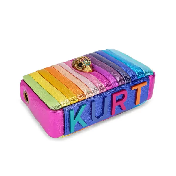 Metallic Rainbow Pleated Crossbody Bag 1 Image