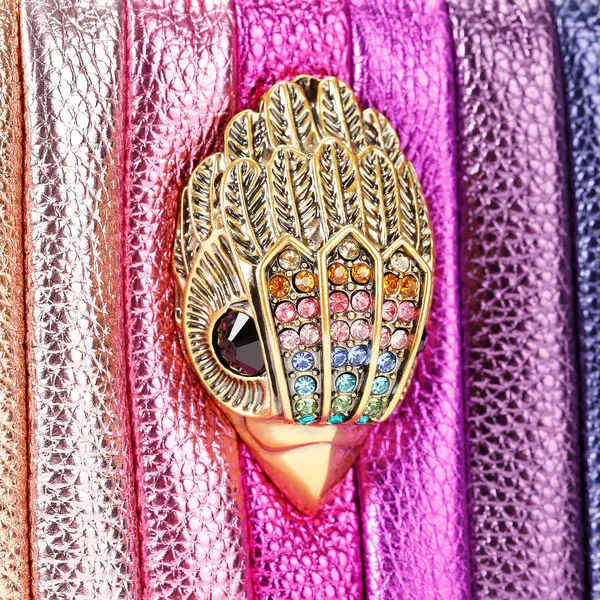 Metallic Rainbow Pleated Crossbody Bag 3 Image