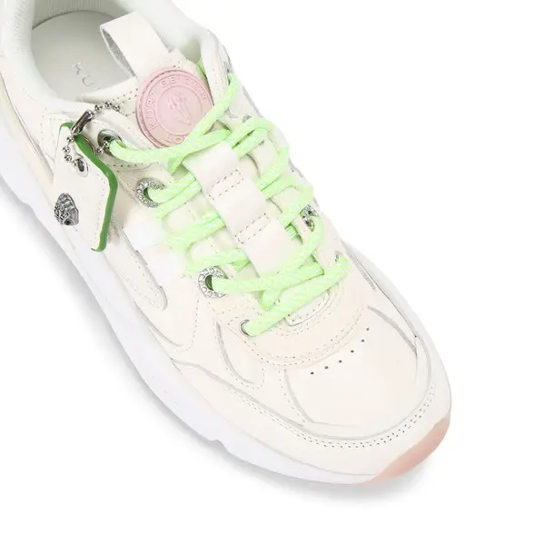 Chunky Sneaker with Neon Green Laces 3 Image
