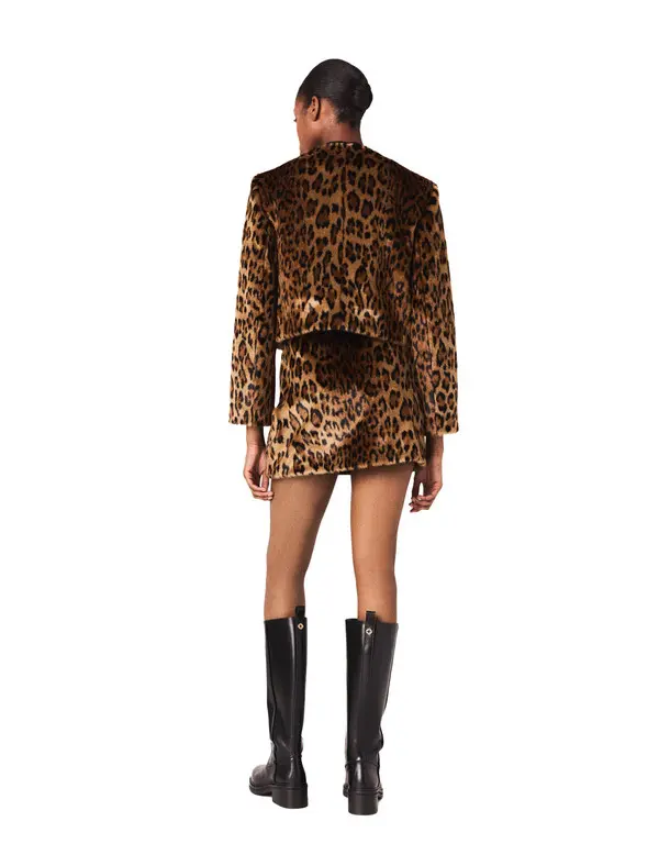 Leopard Faux Fur Jacket 2 Image