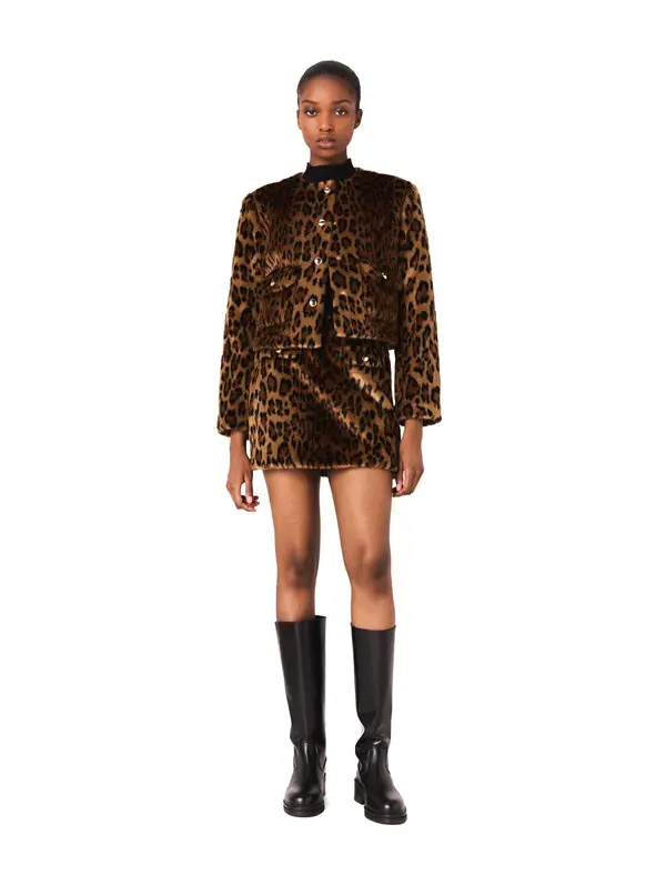 Leopard Faux Fur Jacket 4 Image