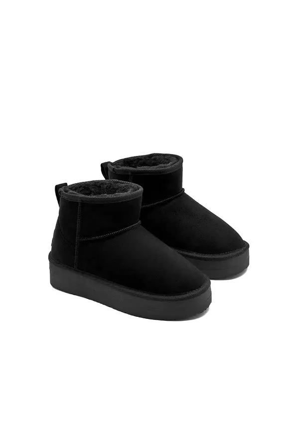 Straight Cut Suede Ankle Boots 3 Image