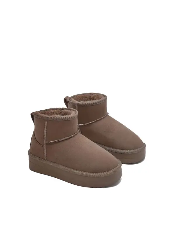 Straight Cut Suede Ankle Boots 3 Image