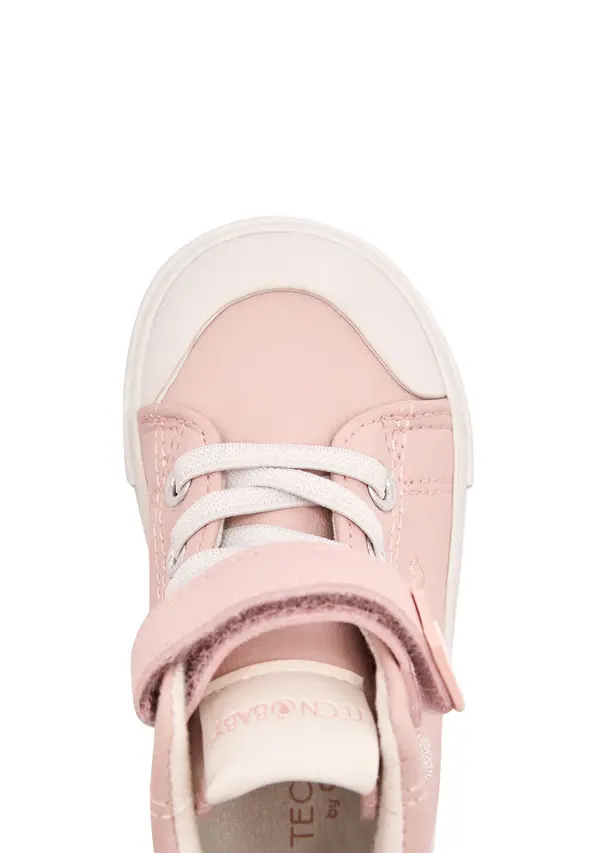 Lace-Up High-Top Sneakers with Hook-and-Loop Closure 1 Image