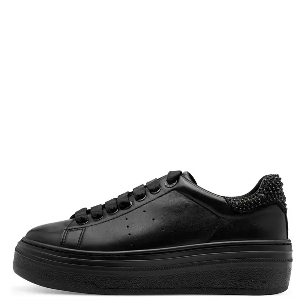 Leather Platform Sneaker with Heel Studs 2 Image