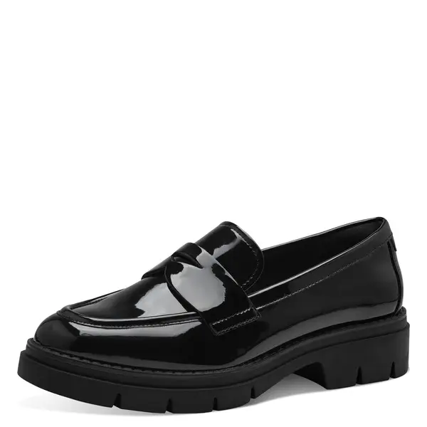 Patent Leather Platform Penny Loafer 1 Image