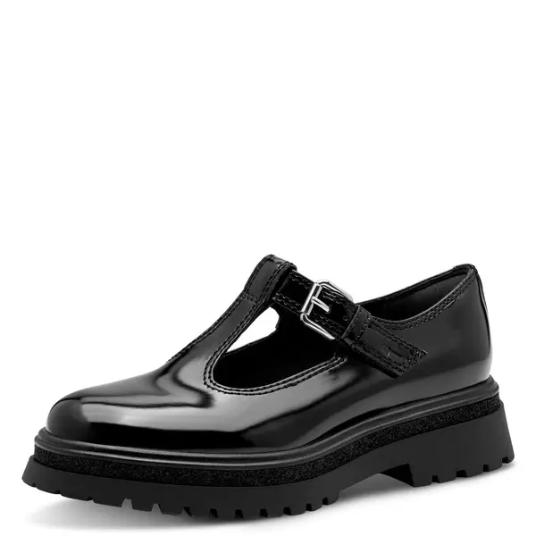 Patent Leather Platform T-Bar Loafer 2 Image