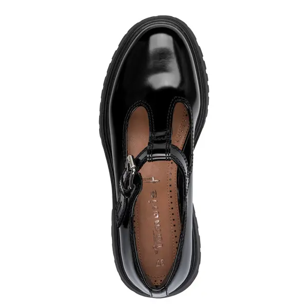 Patent Leather Platform T-Bar Loafer 3 Image