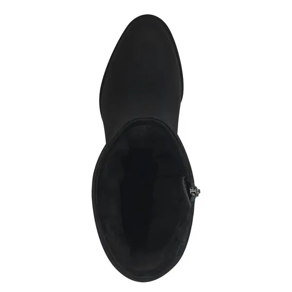 Suede Pull-On Boot with Block Heel 1 Image