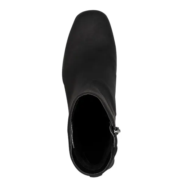 Suede Effect Block Heel Ankle Boot 3 Image