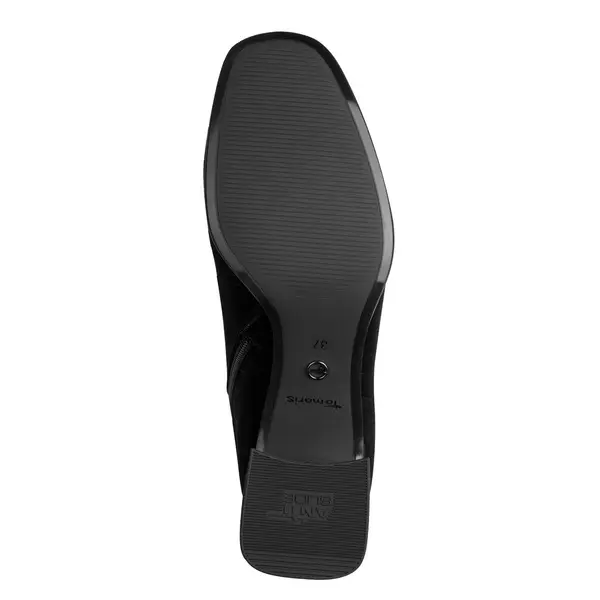 Suede Effect Block Heel Ankle Boot 4 Image