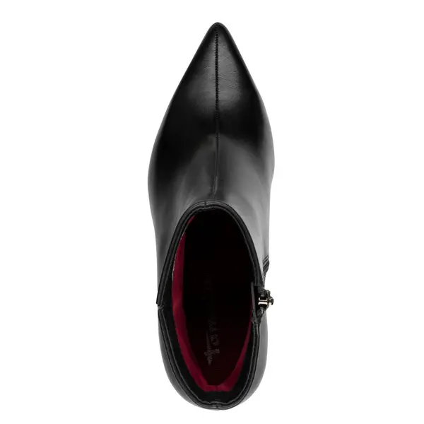 Leather Stiletto Heel Ankle Boot 1 Image