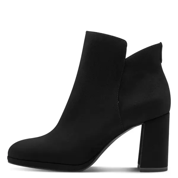 Suede Effect V-Cut Ankle Boot 3 Image